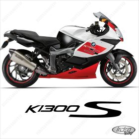 SET OF RIM WHEEL STICKERS DECALS SPORT LINE BMW K1300S RED