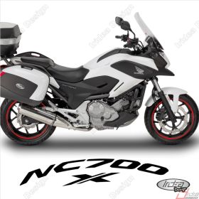 SET OF RIM WHEEL STICKERS DECALS SPORT LINE HONDA NC700X RED