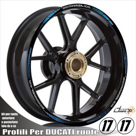 AUTOCOLLANTS DE JANTE DE MOTO IRIDEA DESIGN 1717SCRBL00889