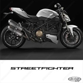 SET OF RIM WHEEL STICKERS DECALS SPORT LINE DUCATI STREETFIGHTER SILVER