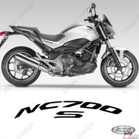 SET OF RIM WHEEL STICKERS DECALS SPORT LINE HONDA NC700S SILVER