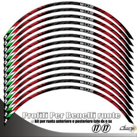 AUTOCOLLANTS DE JANTE DE MOTO IRIDEA DESIGN 1717TRKRE00887