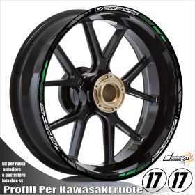 PROFILI ADESIVI CERCHI BIANCO VERDE FOR