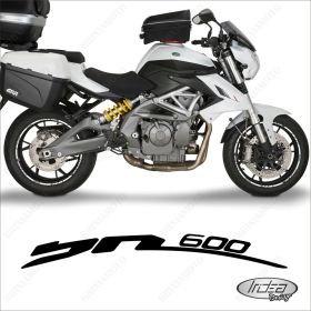 SET OF RIM WHEEL STICKERS DECALS SPORT LINE BENELLI BN 600 WHITE
