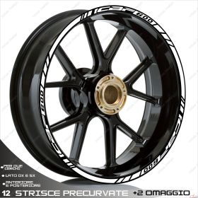 IRIDEA DESIGN 1717WH00142 MOTORCYCLE RIM STICKERS