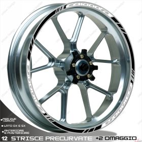 IRIDEA DESIGN 1717WHBK00139 MOTORCYCLE RIM STICKERS