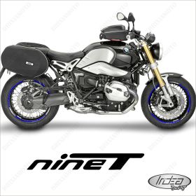 SET OF RIM WHEEL STICKERS DECALS SPORT LINE BMW R NINE T WHITE BLUE