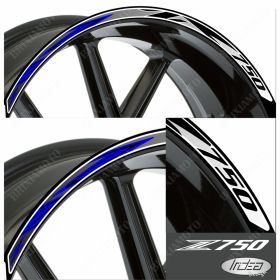 KLEBER PROFILE FUR FELGEN RADER 00182 KOMPATIBEL KAWASAKI Z750 WEISS BLAU