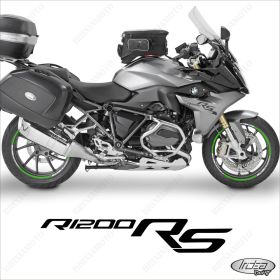 ENSEMBLE AUTOCOLLANTS ADHESIFS LIGNE SPORT BMW R1200 RS BLANC VERT