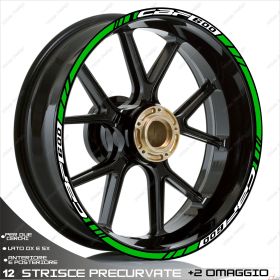 AUTOCOLLANTS DE JANTE DE MOTO IRIDEA DESIGN 1717WHGR00142
