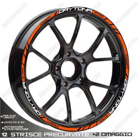 ADESIVI CERCHIO SPORT BIANCO ARANCIO