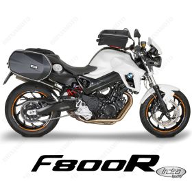 PROFILI ADESIVI SPORT CERCHIO RUOTA STICKERS BMW F800R F800 R BIANCO ARANCIO