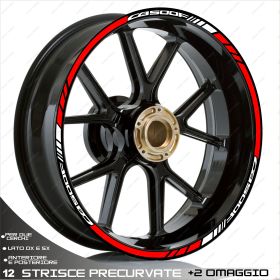 AUTOCOLLANTS DE JANTE DE MOTO IRIDEA DESIGN 1717WHRE00136