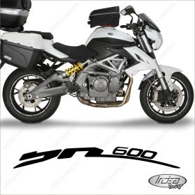 PROFILI ADESIVI SPORT CERCHIO RUOTA STICKERS BENELLI BN 600 BIANCO ARGENTO