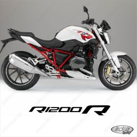 PROFILI ADESIVI SPORT CERCHIO RUOTA STICKERS BMW R1200R LC BIANCO ARGENTO