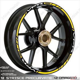 IRIDEA DESIGN 1717WHYE00048 MOTORCYCLE RIM STICKERS