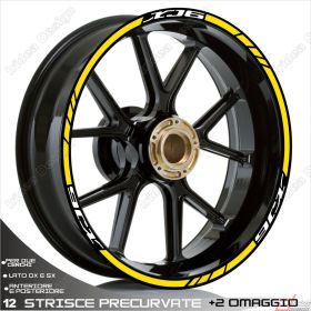 IRIDEA DESIGN 1717WHYE00049 MOTORCYCLE RIM STICKERS