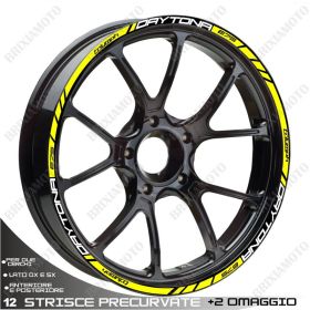 ADESIVI CERCHIO SPORT BIANCO GIALLO