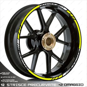 IRIDEA DESIGN 1717WHYE00136 MOTORCYCLE RIM STICKERS
