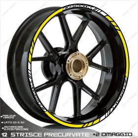 AUTOCOLLANTS DE JANTE DE MOTO IRIDEA DESIGN 1717WHYE00137