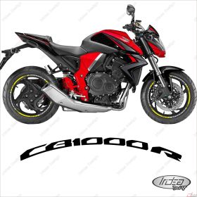 IRIDEA DESIGN 1717WHYE00139 MOTORCYCLE RIM STICKERS