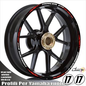 PROFILI ADESIVI CERCHI ROSSO FOR