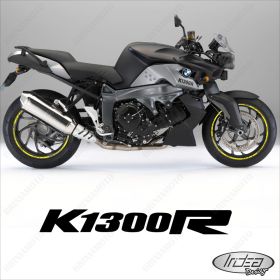 SET OF RIM WHEEL STICKERS DECALS SPORT LINE BMW K1300R YELLOW