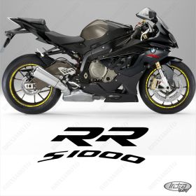ENSEMBLE AUTOCOLLANTS ADHESIFS LIGNE SPORT BMW S 1000 RR JAUNE