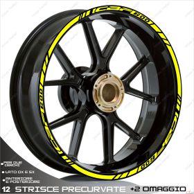 IRIDEA DESIGN 1717YE00142 MOTORCYCLE RIM STICKERS
