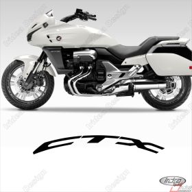 PROFILI ADESIVI SPORT CERCHIO RUOTA GRAFICA STICKERS HONDA CTX 1300 NERO