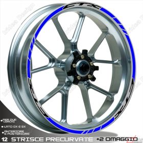 SET OF RIM WHEEL STICKERS DECALS SPORT LINE HONDA CTX 1300 BLACK BLUE
