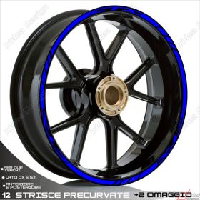 ENSEMBLE AUTOCOLLANTS ADHESIFS LIGNE SPORT HONDA CTX 1300 BLEU