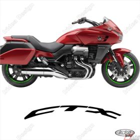ENSEMBLE AUTOCOLLANTS ADHESIFS LIGNE SPORT HONDA CTX 1300 VERT