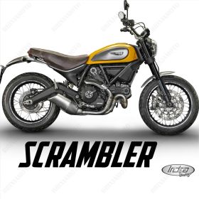 ENSEMBLE AUTOCOLLANTS ADHESIFS LIGNE SPORT DUCATI SCRAMBLER 800 18-17 GRIS