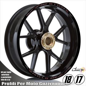 AUTOCOLLANTS DE JANTE DE MOTO IRIDEA DESIGN 1817V7SRE00892