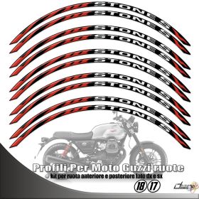 IRIDEA DESIGN 1817V7STONES00892 MOTORCYCLE RIM STICKERS