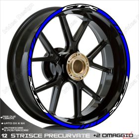 ENSEMBLE AUTOCOLLANTS ADHESIFS LIGNE SPORT HONDA CTX 1300 BLANC BLEU