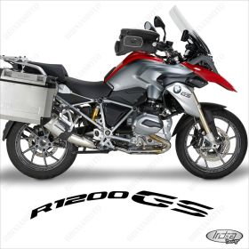 SET OF RIM WHEEL STICKERS DECALS SPORT LINE BMW R 1200 GS BLACK