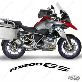 ENSEMBLE AUTOCOLLANTS ADHESIFS LIGNE SPORT BMW R 1200 GS BLEU