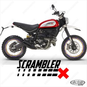 ENSEMBLE AUTOCOLLANTS LIGNE SPORT DUCATI SCRAMBLER DESERT SLED 19-17 BLEU