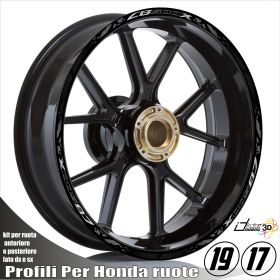 PROFILI ADESIVI CERCHI ARGENTO FOR