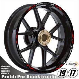 PROFILI ADESIVI CERCHI ROSSO FOR