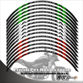 PROFILI ADESIVI CERCHI TRICOLORE FOR