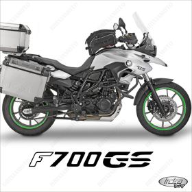 ENSEMBLE AUTOCOLLANTS ADHESIFS LIGNE SPORT BMW F700 GS VERT