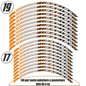 PROFILE AUFKLEBER RAD ORANGE FÜR SUPER ADVENTURE S 1290 ABS 2018-2020