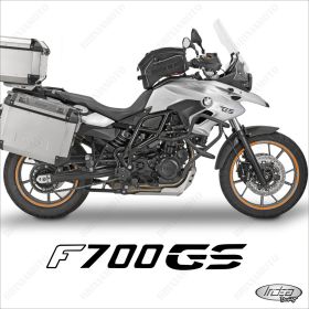 SET OF RIM WHEEL STICKERS DECALS SPORT LINE BMW F700 GS ORANGE