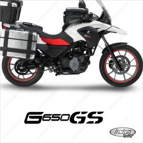 SET OF RIM WHEEL STICKERS DECALS SPORT LINE BMW G 650 GS 19-17 RED