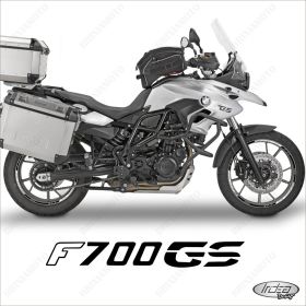 SET OF RIM WHEEL STICKERS DECALS SPORT LINE BMW F700 GS WHITE BLACK