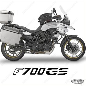 SET OF RIM WHEEL STICKERS DECALS SPORT LINE BMW F700 GS WHITE GOLD