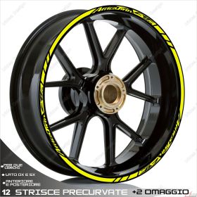 ADESIVI CERCHIO SPORT STICKERS GIALLO